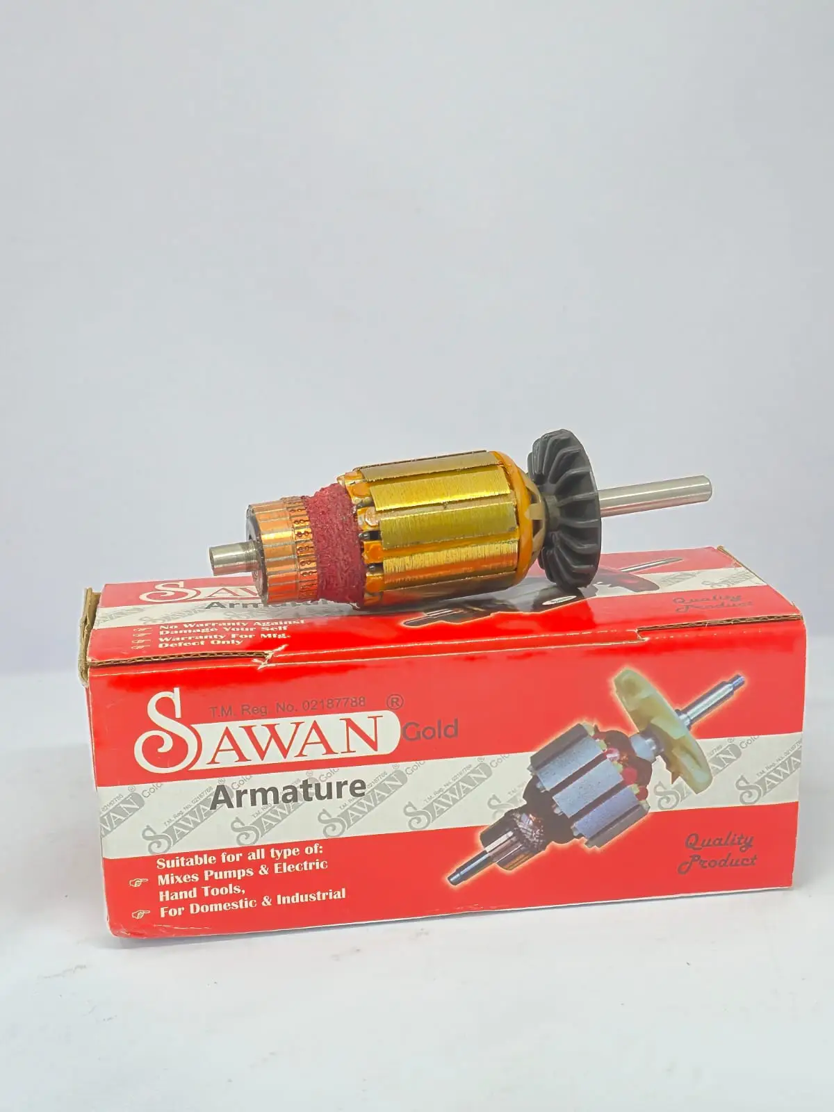 8 MM Sewing Machine Armature – Heavy-Duty Copper Wound Rotor for Smooth Motor Operation